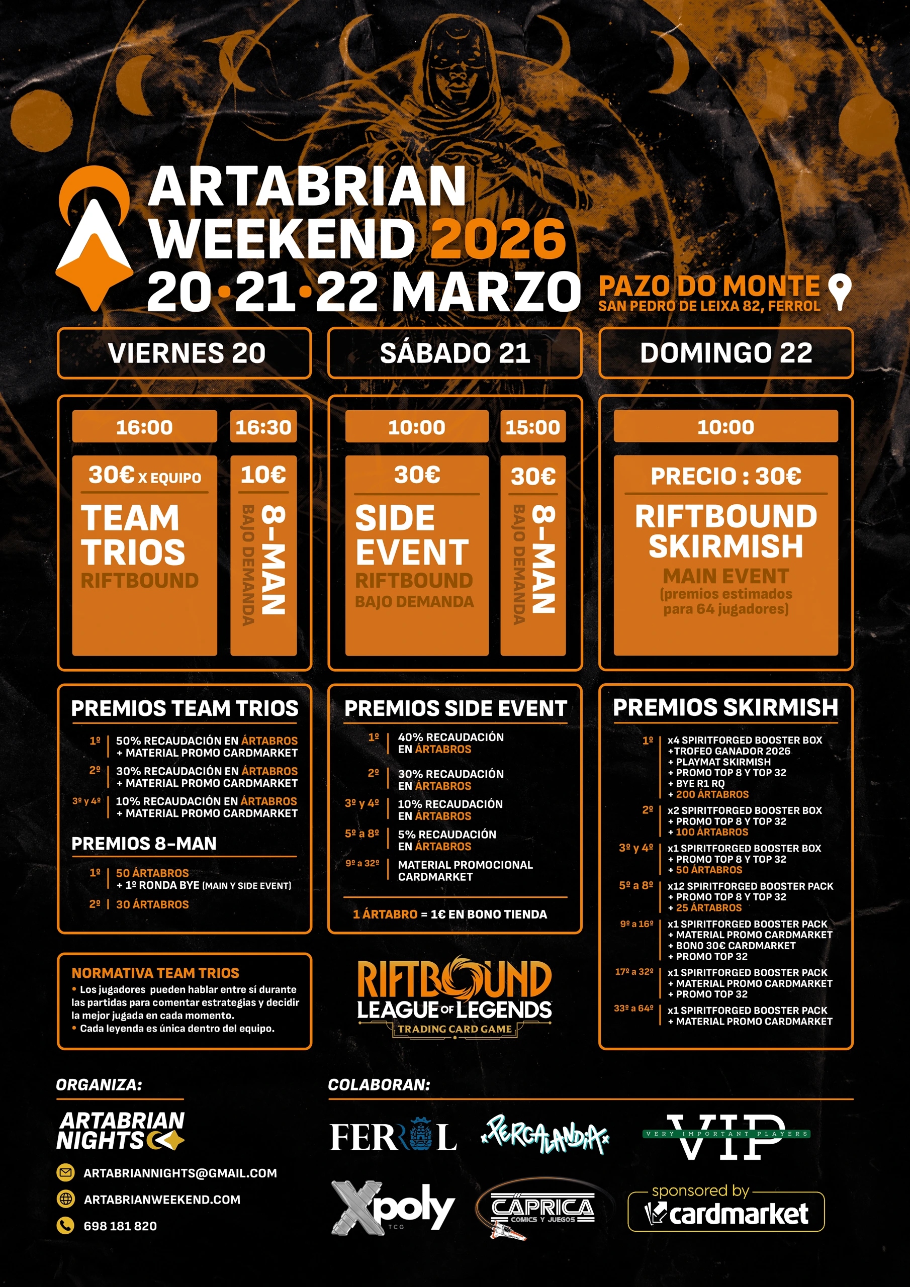 Cartel del Artabrian Weekend 2026 de Riftbound
